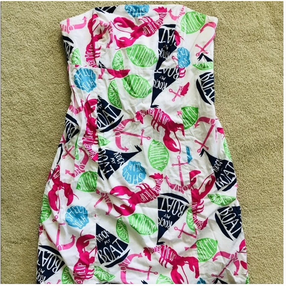 Lilly Pulitzer Dresses & Skirts - Lilly Pulitzer Rock My Boat Strapless Franco dress